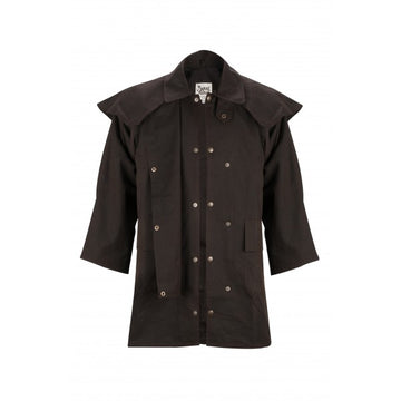 Stockman 3/4 Length Oilskin Coat (Unisex)